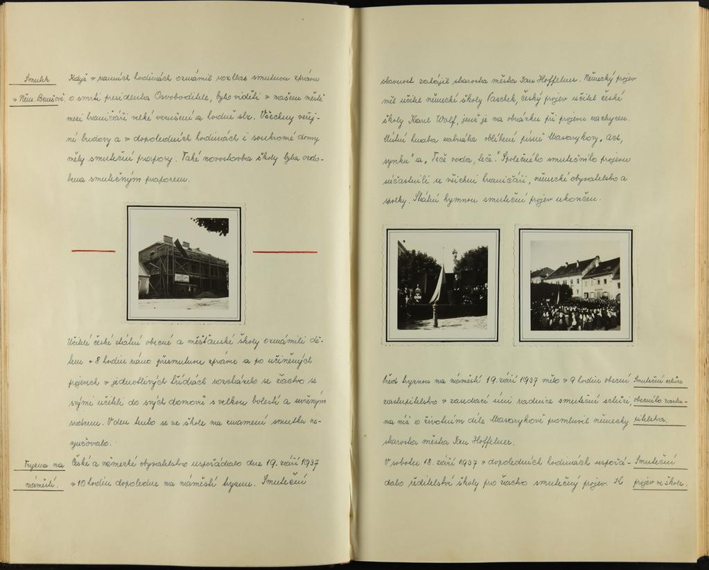 kolní rok byl zahájen 1.záøí 1937 nejen v Nìmeckém Beneovì, ale i v expozituøe obecné koly v Klení. Zaèátek kolního roku byl poznamenán smutnou zprávou o nemoci presidenta T.G.Masaryka.
