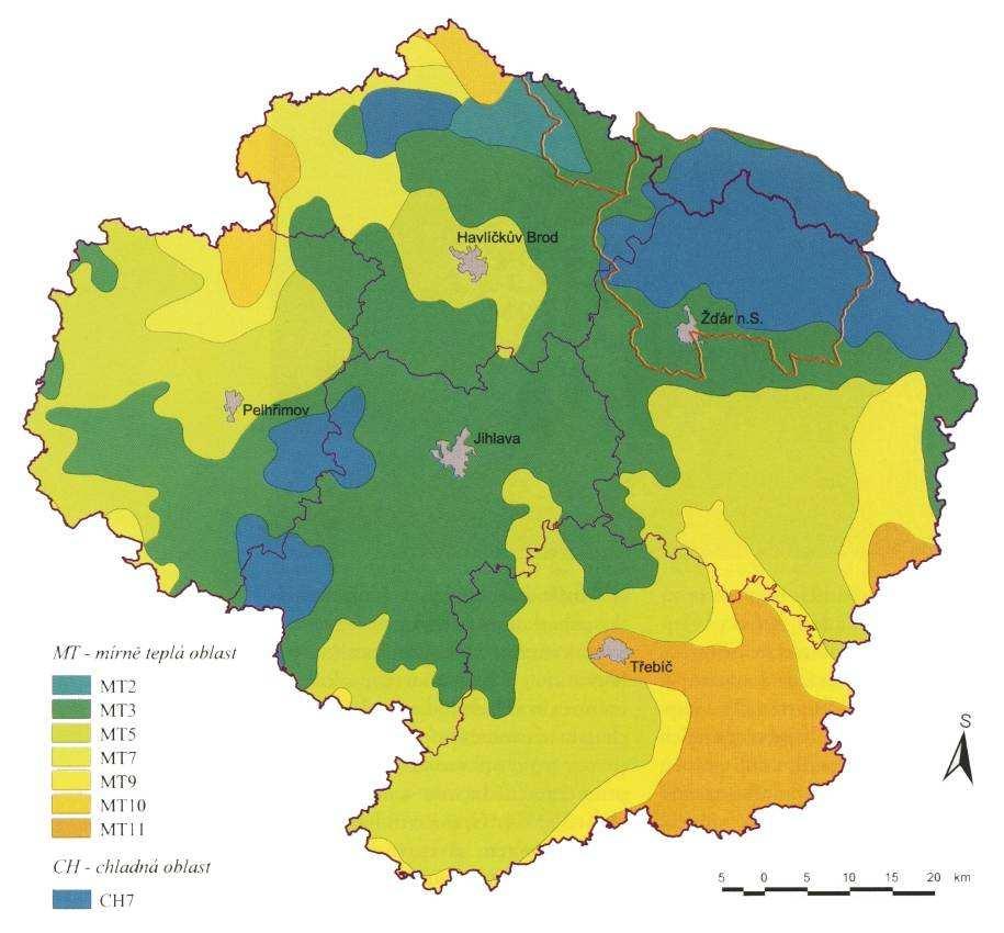 2. 7. Klima Území České republiky lze zhruba rozčlenit na čtyři větší klimatická území.