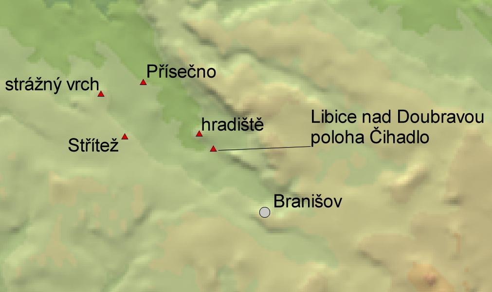 4. 2. 1. Zemská brána Libice nad Doubravou Oblastí, kde můžeme důvodně předpokládat zemskou bránu směrem k Moravě, je prostor Libického újezdu.