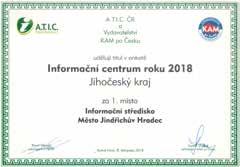 JINDŘICHOHRADECKÝ ZPRAVODAJ ODBOR KANCELÁŘE STAROSTY Jindřichův Hradec má nejlepší informační centrum v Jihočeském kraji Končí pětiletá udržitelnost projektu Města v rozletu Město Jindřichův Hradec