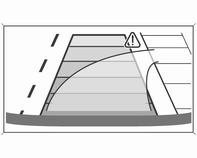 Vodicí čáry Svislé čáry představují celkový směr vozidla a vzdálenost mezi svislými čárami odpovídá šířce vozidla bez zrcátek. Červené značky představují vzdálenost 50 cm od hrany zadního nárazníku.