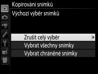 5 Proveďte úvodní výběr.