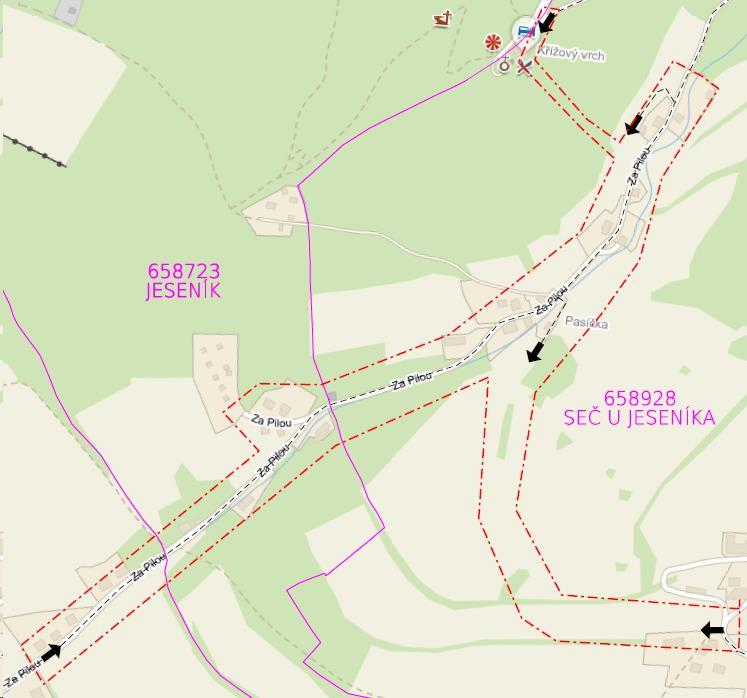 5.2.2 VODOVOD A KANALIZACE JESENÍK, BUKOVICE - PASÍČKA Bukovice u a Seč u a Ulice: Za Pilou Obnova VHI: NE 15 tis.