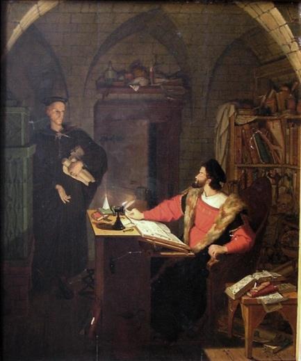 Ludwig Ferdinand Schnorr von Carolsfeld, Mefisto se zjevuje Faustovi (zmenšená