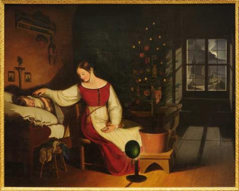 Josef von Führich, Pastýř Jindřich nad Golovou mrtvolou, 1826, olej,