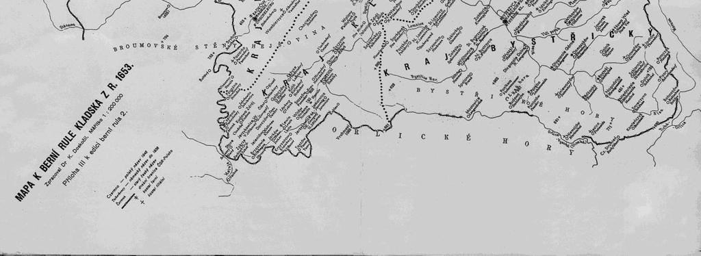 Blaschka, mapa k berní rule Kladska,