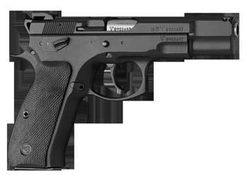 9x19 16 Lišta proti odrazům světla pro lepší střelecký komfort Nová luminiscenční mířidla Nový tvar kohoutu umožňuje jeho bezpečnější a rychlejší ovládání Nový spoušťový mechanismus dovoluje snadnou