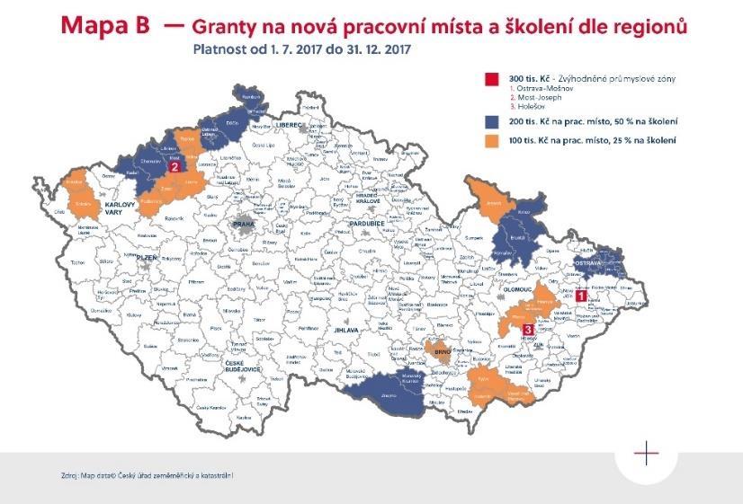 Kč Z toho nové strojní zařízení min. 50 (25) mil. Kč pro výrobu a 10 (5) mil. Kč pro technologická centra Vytvoření min.