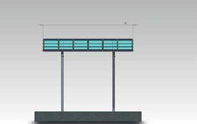 A A Modul A 5 420cm 6 504cm 7 587cm C= 300 cm B = 305 cm B = 305 cm 865 940 1030 C= 300 cm Adjustabele post