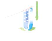 : Stabilizace ASD technologií Dynamická stabilizace Kontaktní čočky vyuţívající dynamické stabilizace jsou v horní a dolní části zploštělé.