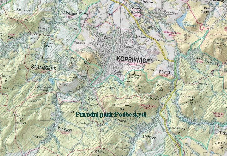 Podhorská krajina přírodního parku poskytuje útočiště řadě vzácných nebo ohrožených druhů rostlin a živočichů. Obr. č.