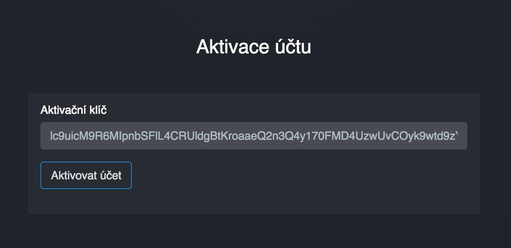 Pro úspěšné dokončení registrace klikněte na velké tlačítko označené nápisem Aktivovat účet. Otevře se internetový prohlížeč a kde kliknete na tlačítko Aktivovat účet k potvrzení registrace.