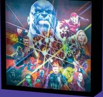 dekorací ve stylu Avengers Infinity War.