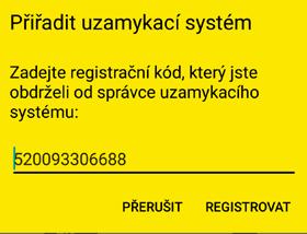 Požadovaný PIN kód je volitelnou možností zabezpečení, kterou je možné přeskočit, pokud nechcete při každém zamykání s uzamykací komponentou zadávat PIN kód.