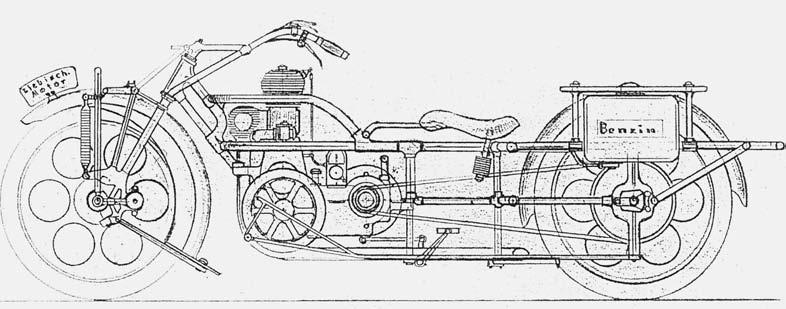 Legendární motocykl Čechie Další Liebischova konstrukce z roku 1924 (soukromá sbírka) Unternehmen A.