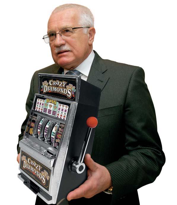 monitor KOMENTÁŘ Václav Hazard Klaus Po deseti letech se až k prezidentovi dostala první systémová novela nevyhovujícího zákona o loteriích.
