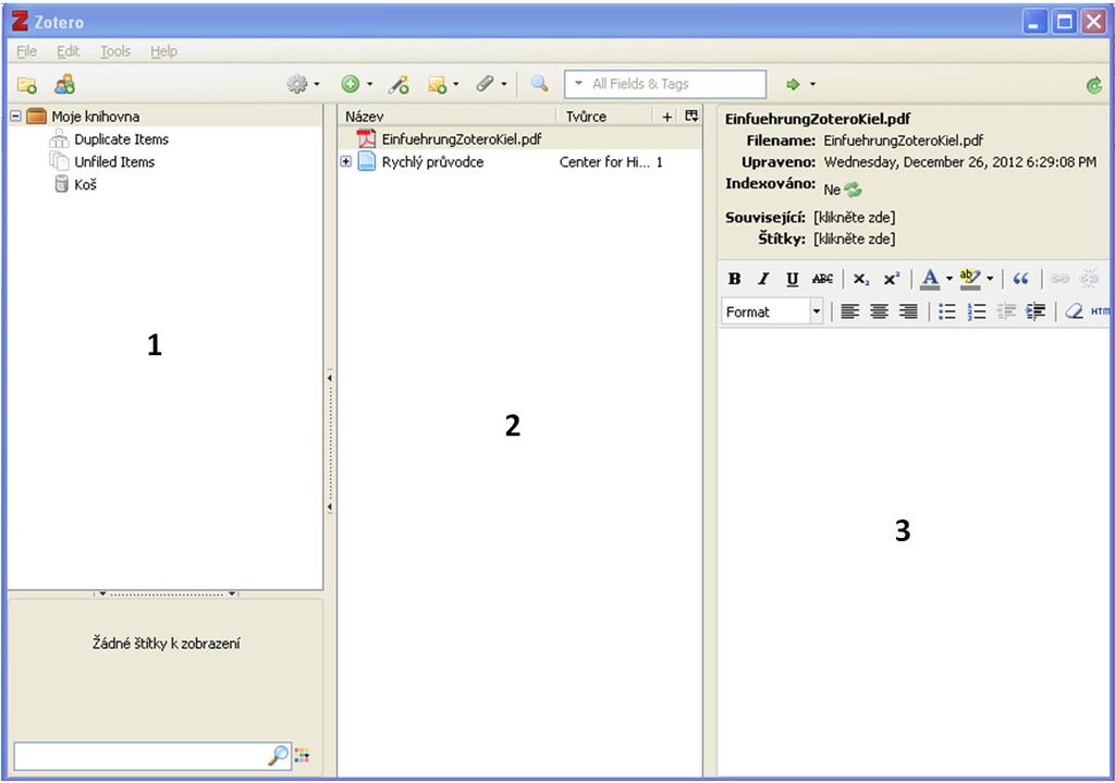 ZOTERO A DALŠÍ POMOCNÍCI VÝZKUMNÍKA jeho verze jako samostatného programu.