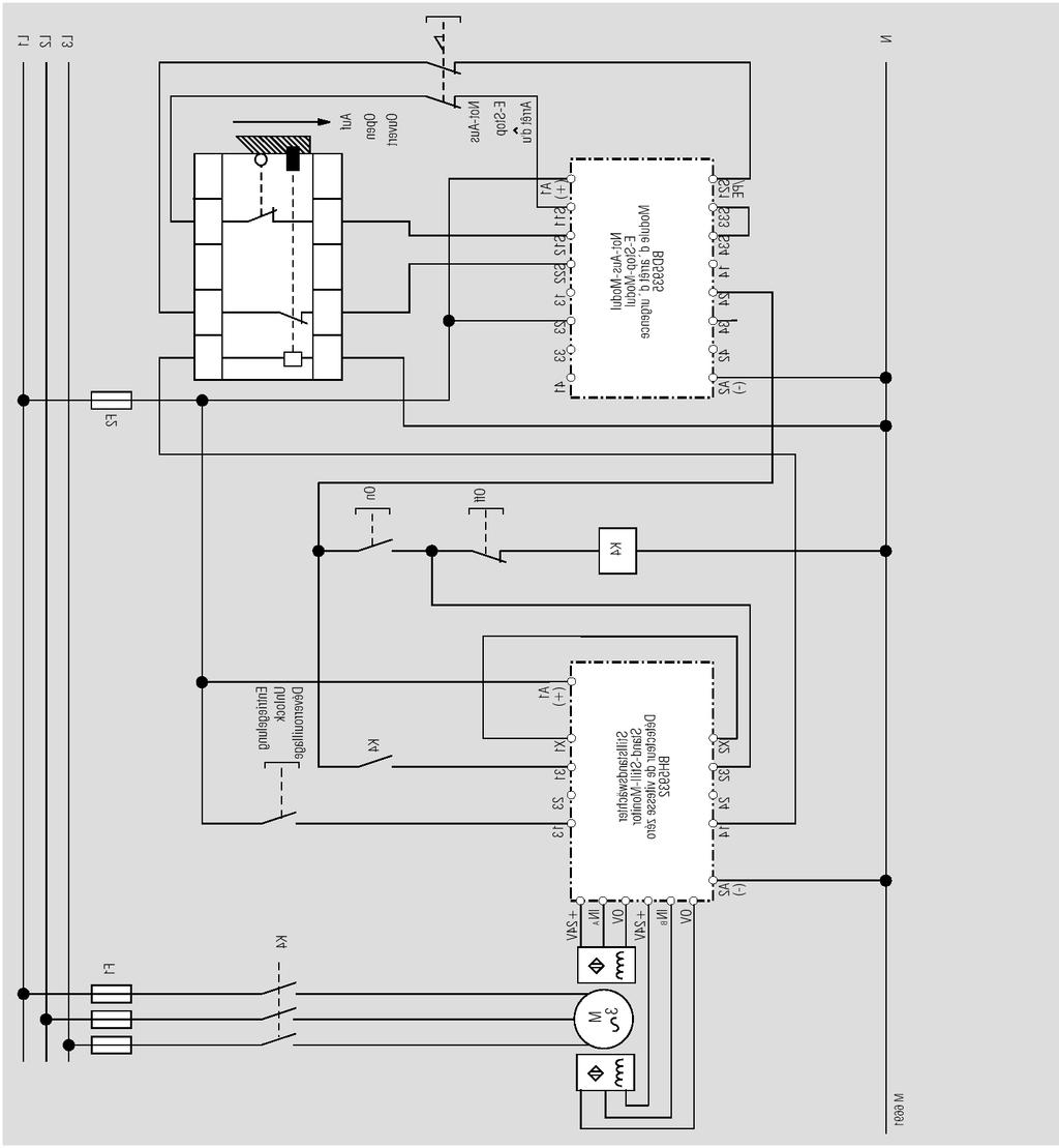 Příklad použití Otevřít Nouzové zastaveí Modul pro ouzové zastaveí ZAP