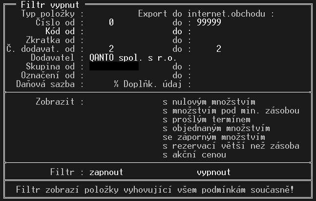 TRIFID STANDARD Uživatelská příručka Ke skutečnému odstranění položky z okna číselníku dojde buď při opuštění funkce ZBOŽÍ, nebo při automatické aktualizaci informací o položkách.