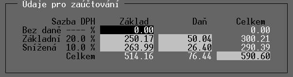 TRIFID STANDARD Uživatelská příručka Častým problémem je, že součty základů a hodnot DPH jsou na došlých fakturách odlišné od čísel, které vypočte program TRIFID.