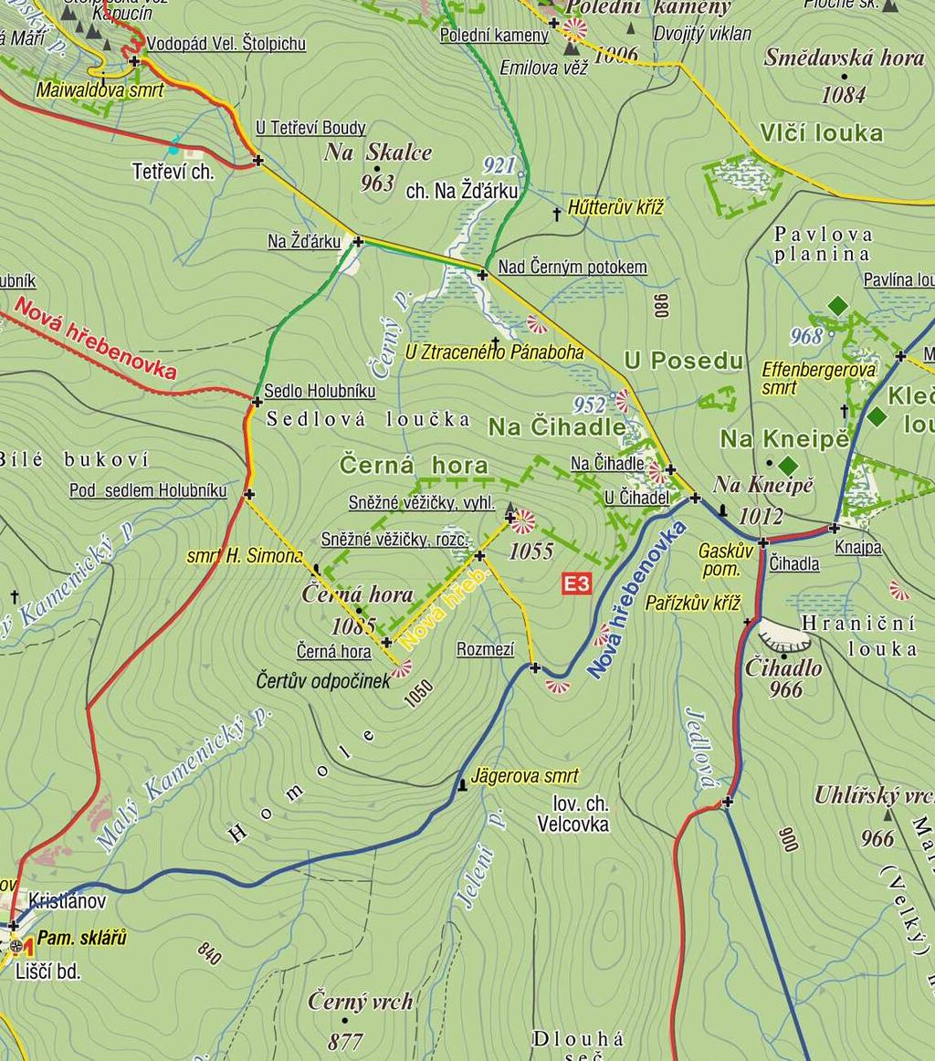 Pøíloha M1 Orientaèní mapa s vyznaèením území Podklad: turistická mapa, www.mapy.