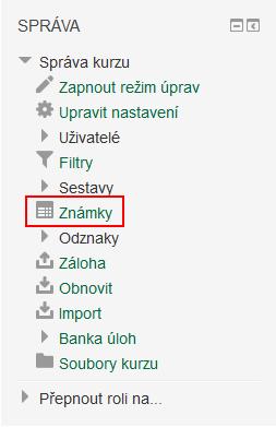 27 Modul Klasifikace Modul Známky je přístupný vyučujícím i studentům, ale s odlišným