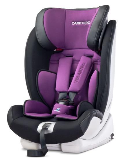 Caretero Volante Fix 2016 purple Hodnocení: 93 % pohodlná sedačka, snímatelný potah - lze vyprat těžká na manipulaci a přenášení Autosedačka I/II/III (9 36 kg) pro děti ve věku cca od 9 měsíců až do