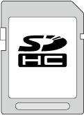 (2 GB) kompatibilní s třídou 4 nebo vyšší SDHC karta 0 Pro video záznam použijte kartu SDHC kompatibilní