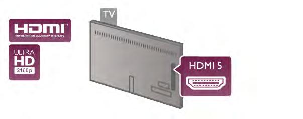 Pokud má za!ízení, obvykle systém domácího kina (HTS neboli Home Theatre System), rovn"# konektor HDMI ARC, p!ipojte je k libovolnému konektoru HDMI na tomto televizoru. Pou#ijete-li p!