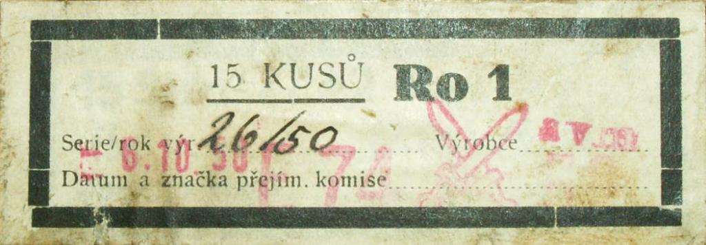 Většina výše uvedených muničních výrobků se v Boru vyráběla do roku 1952. U zážehového šroubu ZR-1 byla výroba prodloužena do roku 1953 a u zapalovačů KTM-1 do roku 1957.