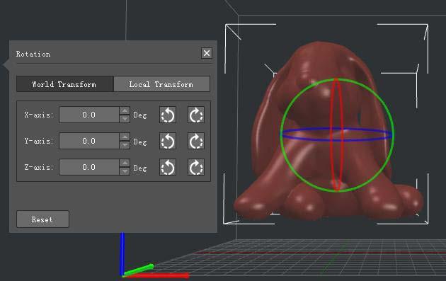 Place models on platform after rotating, scaling and mirroring povoluje,