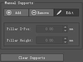 27: Nejdříve nastavte "Pillar Size" a "Overhang Angle" a zkuste vytvořit podporu volbou "Create Auto Support". Pak můžete přidat další podporu volbou "Manual Support".