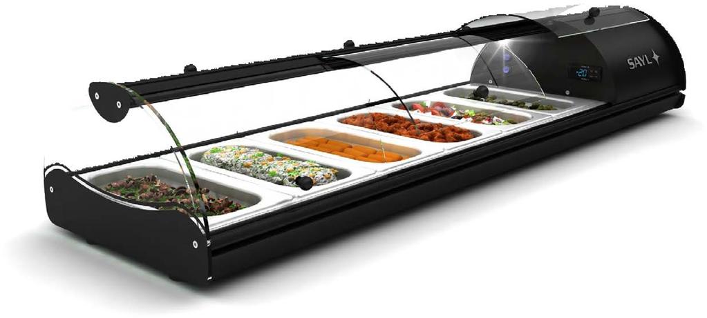 self- vi s tri e na rvice TAPAS GN KONTAKT +2ºC/+6ºC SILNÉ 1/3 x 40mm TAPAS SALÁTY BUFFET OVOCE