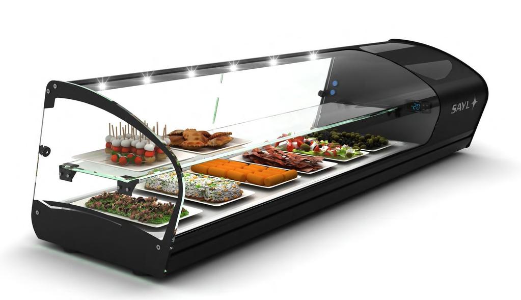vitrina SHARK2P TAPAS GN KONTAKT +2ºC/+6ºC