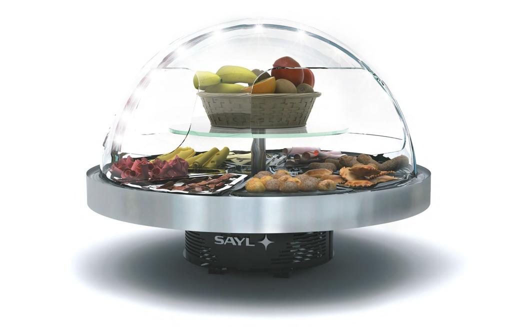 vivitrina le petit buffet KONTAKT +4ºC/+8ºC SILNÉ BUFFET TAPAS SALÁTY DEZERTY OVOCE DESIGN SKLENĚNÝCH NÁDOB
