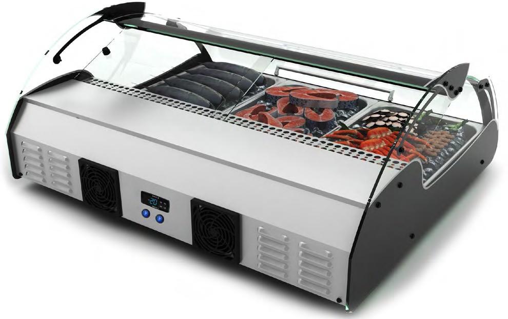 ZONE) BARVY NÁDOBA VX2 680x882x400 AISI304 +2/+6ªC 2GN1/1x65 ANO XL VYROBENO Z NEREZI INOX.