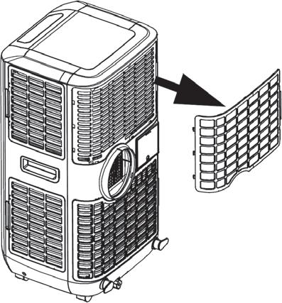 Instalace uhlíkového filtru Toto zařízení je vybaveno filtrem s aktivním uhlím.