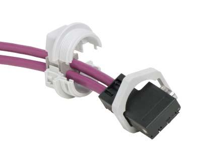 Pro závádění kabelů s konektory SUB-D či PROFIBUS do dělených průchodek KVT jsou navrženy speciální matice. 35 21 KVT 20** 45034 45024 1 - M20 1.