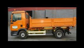 kontejneru a hydraulickou rukou (1 km jízdy 27,- Kč), -