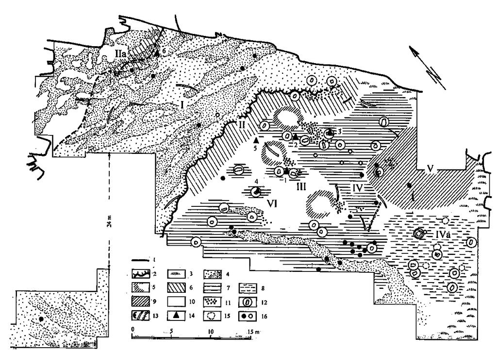 Obr. 6. Terra Amata. Rekonstrukce obydlí (podle: Fridrich 1989). 4.2.