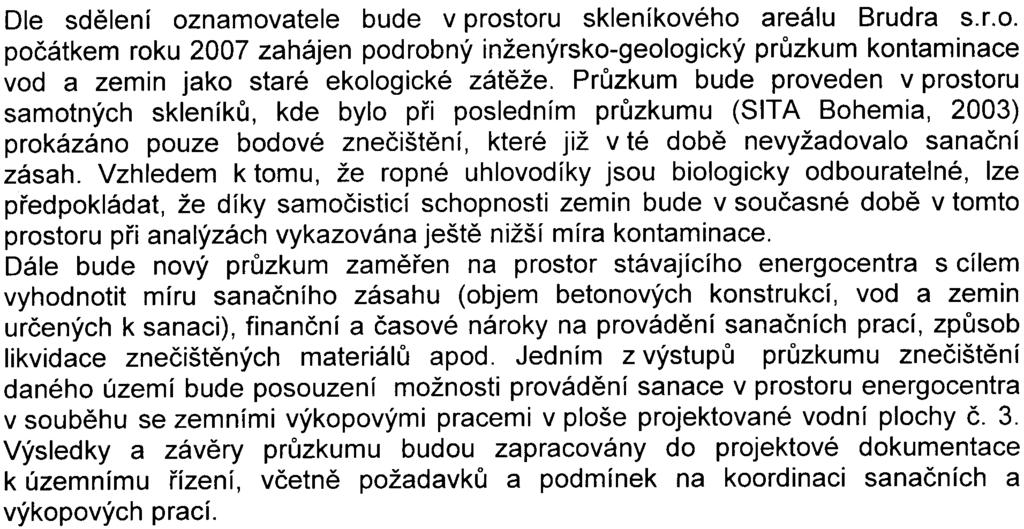 Z pøedloženého oznámení vyplývá, že v roce 2003 provedla SITA Bohemia a.s.