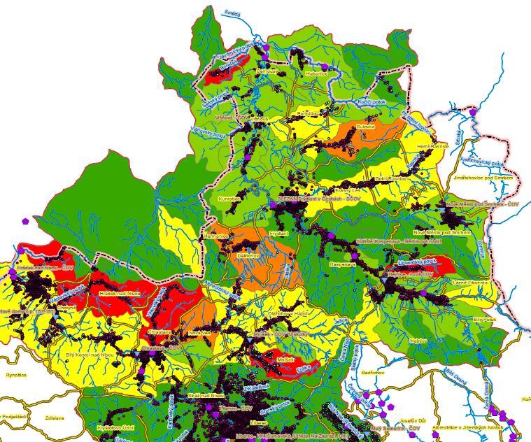 sledované látky. Výsledná koncentrace látky v toku: TURÓW Obr.