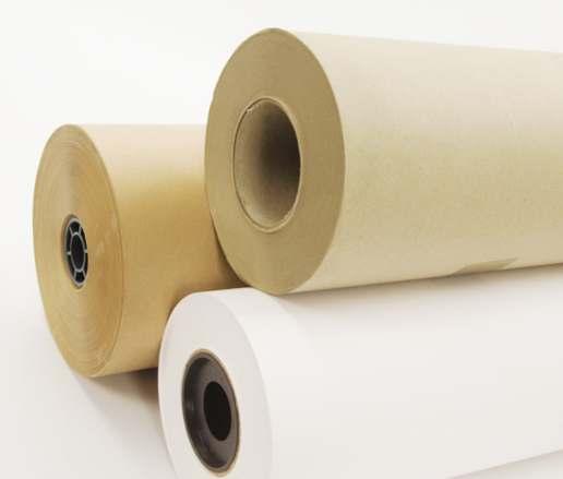 Kraftový papír jednostranně hlazený papír ze sulfátové buničiny vyznačuje se vysokou pevností a tmavě hnědou barvou Vhodný pro vnější balení