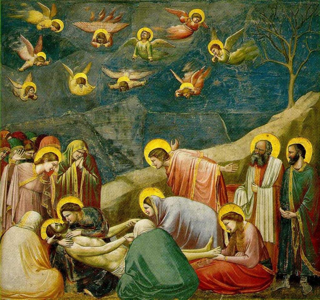 Giotto di Bondone (asi 1267 1337), Oplakávání