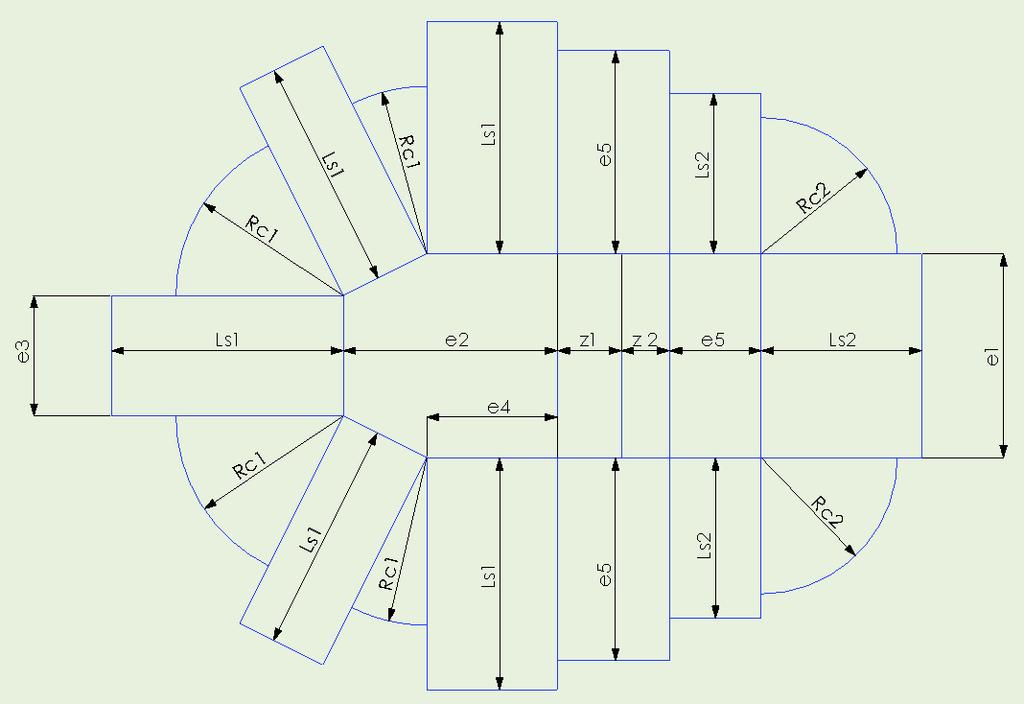 V tomto stadiu je plocha polotovaru S pol = 353 226,07 mm 2. Plocha výtažku S výt = 379 547,27 mm 2. Obě plochy byly určeny pomocí programu SolidWorks.