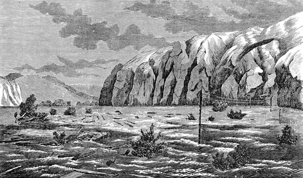 1872 Přívalové povodně v povodí Berounky 25. 26. 5.