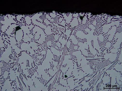 podložkou- 900 C / 10 min (pec) (Olympus, 100x) (Al) eutektikum ultrajemné eutektikum Obr. 4.