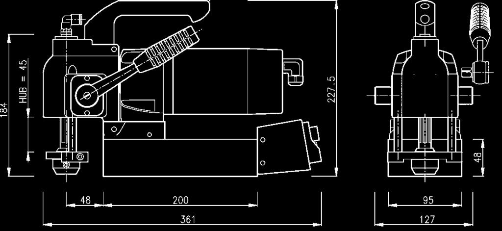 napětí 230v 50 Hz rozměr magnetu 95 x 200 mm stavební výška stroje 227/185 mm síla magnetu 16 000 N hmotnost 12,5kg V ceně