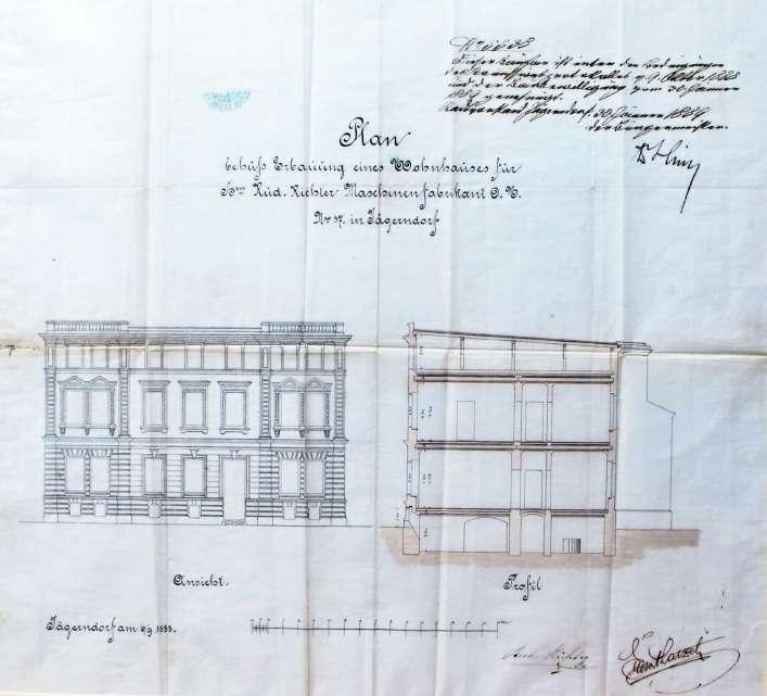 NABÍDKA PRODEJE/PRONÁJMU 4 O objektu Budova byla postavena na konci 19. století jako obytný dům továrníka Rudolfa Richtera, který se zabýval výrobou bavlněného zboí a slévárenstvím.