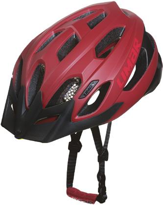 Matt Red, Matt White, Matt Blue Green, Matt Black Reflective M (52-57 cm) / L (57-62 cm) 285 g / 300 g 19 Double Shell In-Mould - Maximum Protection Síťka proti